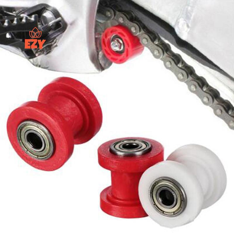 EZY 10 มม.ลูกกลิ้งโซ่ Slider Tensioner Adjuster Pulley ล้อท่องเที่ยว Pit Dirt Bike ใหม่ ใหม่