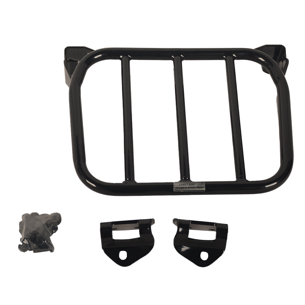 Premium-ชั้นวางสัมภาระรถจักรยานยนต์ Sissy Bar Rack สําหรับ harley FLSB FXFB FXFBS FXLR FXLRS