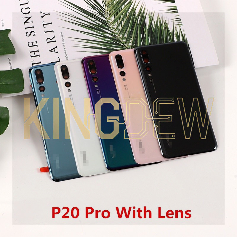 P20Pro ฝาครอบแบตเตอรี่สําหรับ Huawei P20 Pro กระจกซ่อมฝาหลังประตูโทรศัพท์ด้านหลังกรณี