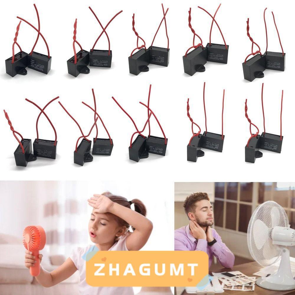 ZHAGUMT366KB ตัวเก็บประจุสตาร์ท, 1/1.2/1.5/2/2.5/3/3.5/4/5/6UF 450V Capacitor, CBB61 มอเตอร์ Run พัด