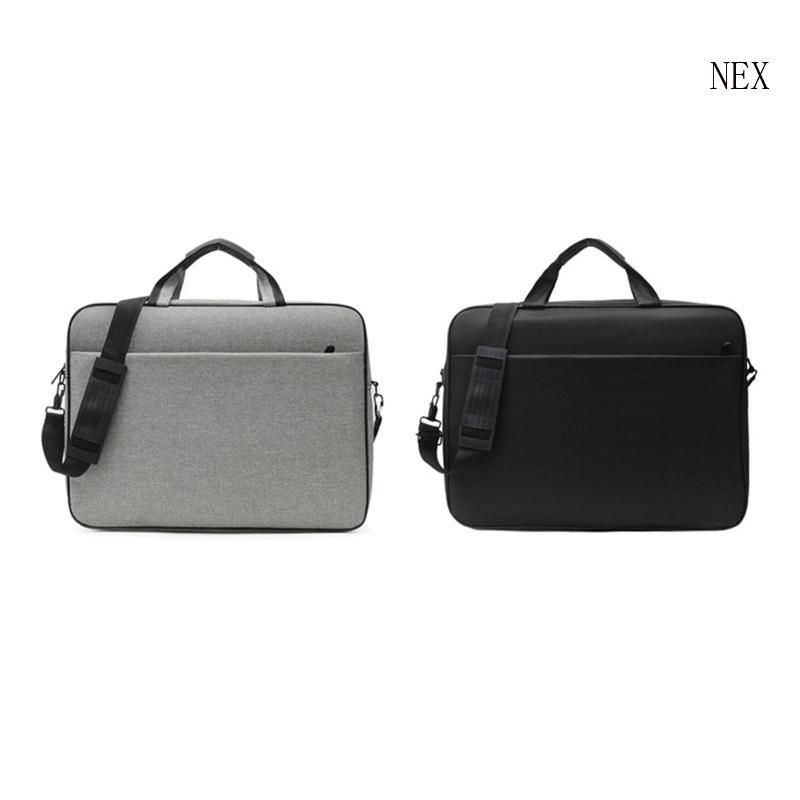 NEX กระเป๋าแล็ปท็อปกระเป๋าถือสําหรับกรณี 15 6 17 นิ้วพร้อมสายคล้องไหล่กระเป๋าเอกสารน้ําหนักเบาธุรกิจ