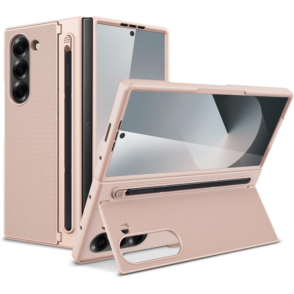 SAMSUNG NINKI Sผู้ถือปากกาสําหรับSamsung Galaxy Zพับ 6 พร้อมตัวป้องกันหน้าจอ,ในตัวซ่อนขาตั้งแบบพับได