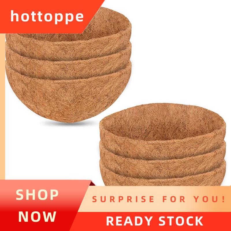 hottoppe14 นิ้วมะพร้าว Liners Planter Liners สําหรับ,ธรรมชาติ Coir ตะกร้าเปลี่ยน Liners สําหรับแขวนต