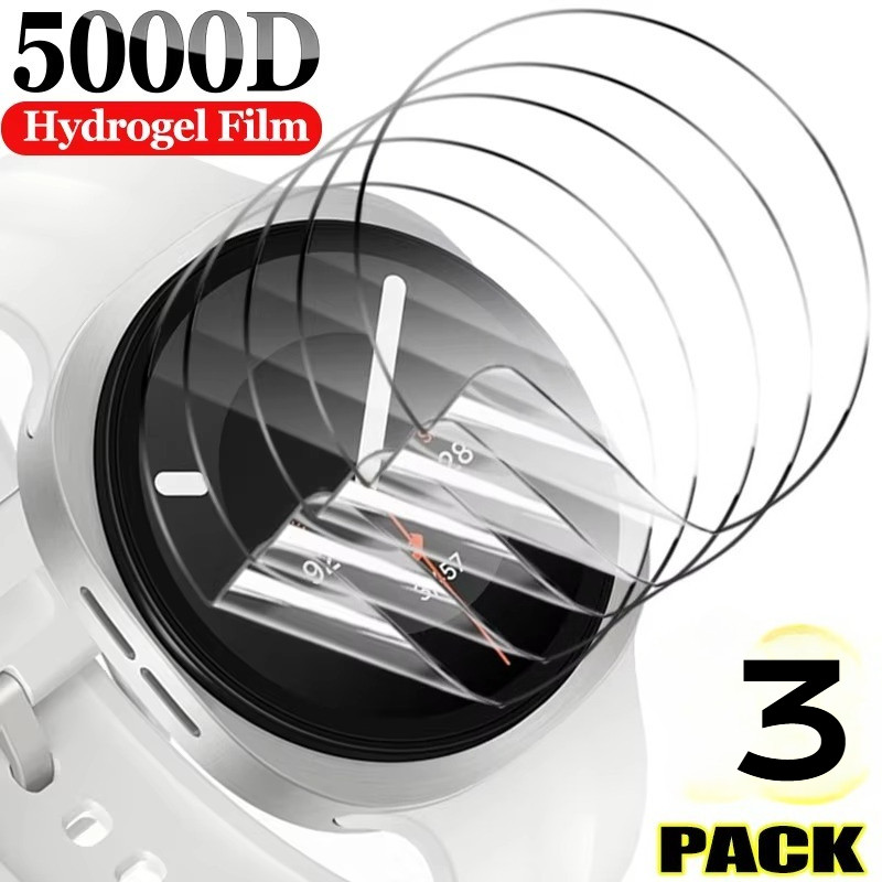 1-3PCS Soft Hydrogel ฟิล์มสําหรับ Samsung Galaxy Watch Ultra 2 Anti-Glare Soft ฟิล์มสําหรับ Samsung Galaxy Watch 9 44 มม.40 มม.HD Clear สมาร์ทนาฬิกาป้องกันหน้าจอ