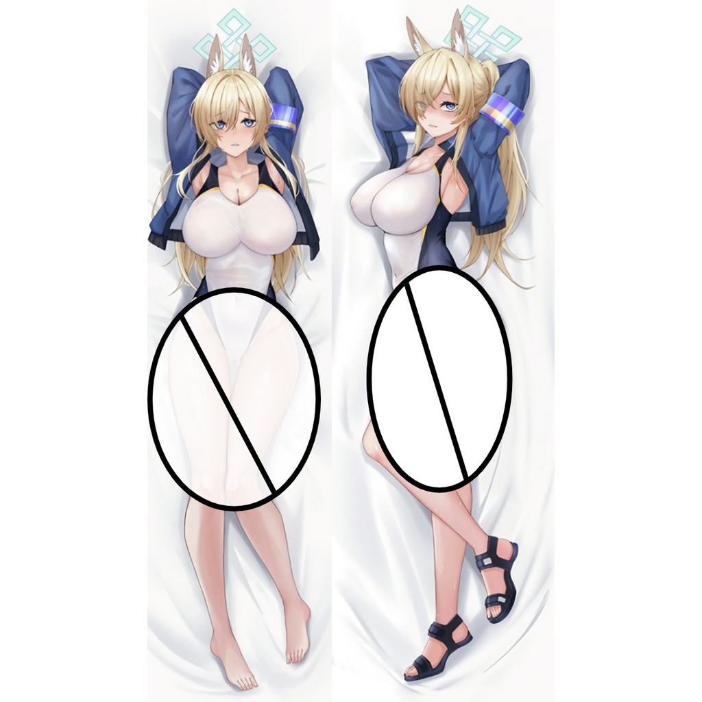 Blue Archive Dakimakura อะนิเมะ Ogata Kanna หมอนพิมพ์สองด้านขนาดชีวิตปลอกหมอนของขวัญเบาะรองนั่ง