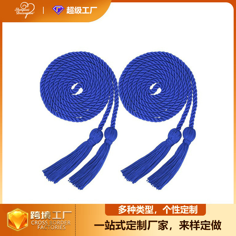 毕业服装荣誉绳帽吊穗 博士毕业纺织流苏穗子学士帽毕业流苏Graduation gown honor cord cap tassel  Doctoral graduationdsg999.th
