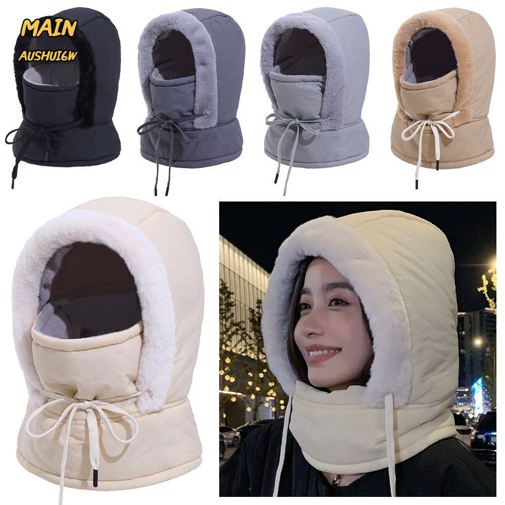 MAINAUSHUI6W หมวกฤดูหนาว, 4-in-1 Warm Balaclava สกี, คออุ่น Windproof ลงผ้าฝ้ายกันฝุ่น Beanies หมวก