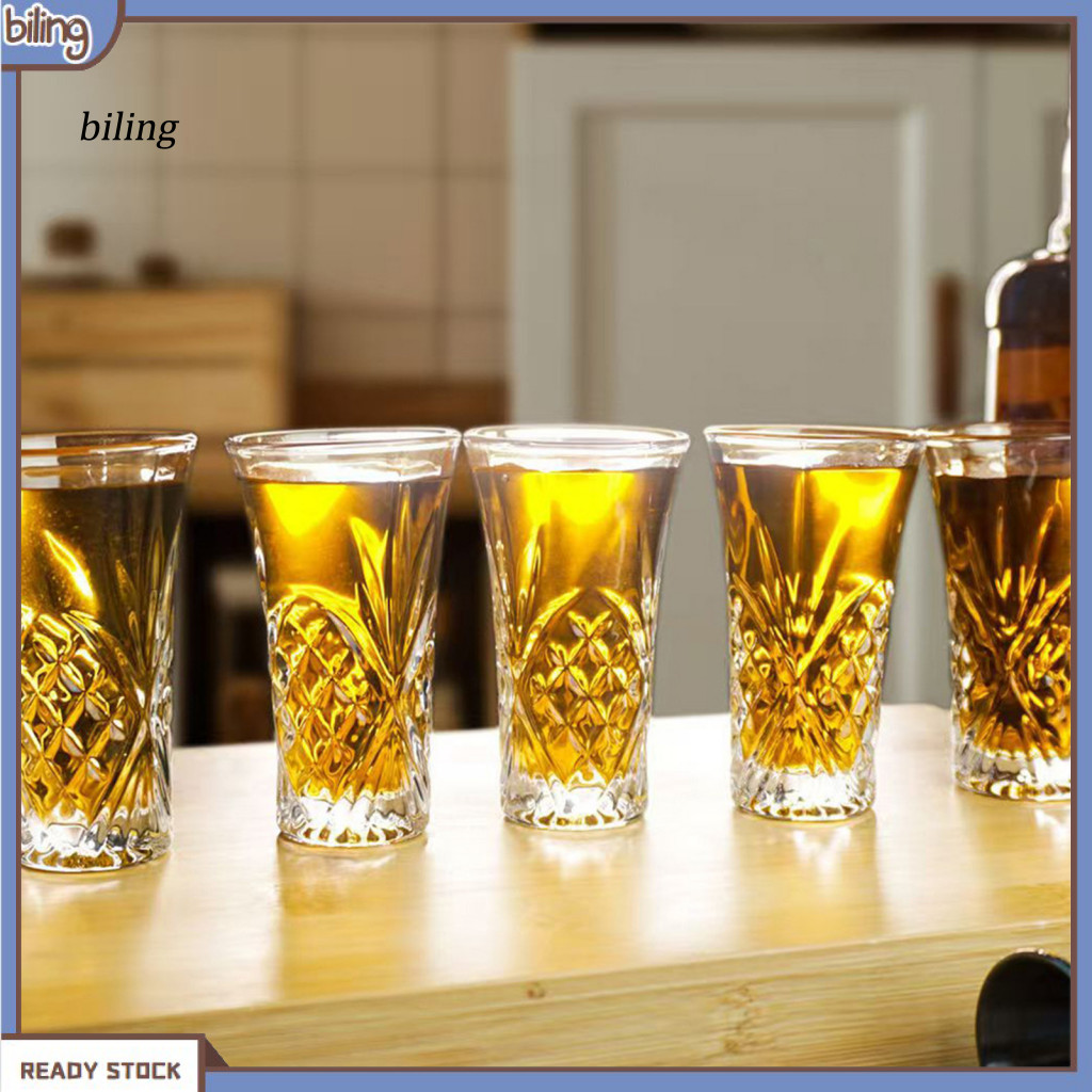 {biling} 1/2/4 ชิ้น 60ml Heavy Base Shot แว่นตาสําหรับ Tequila วิสกี้ วอดก้า Liqueur – ถ้วยขนมเอสเปร
