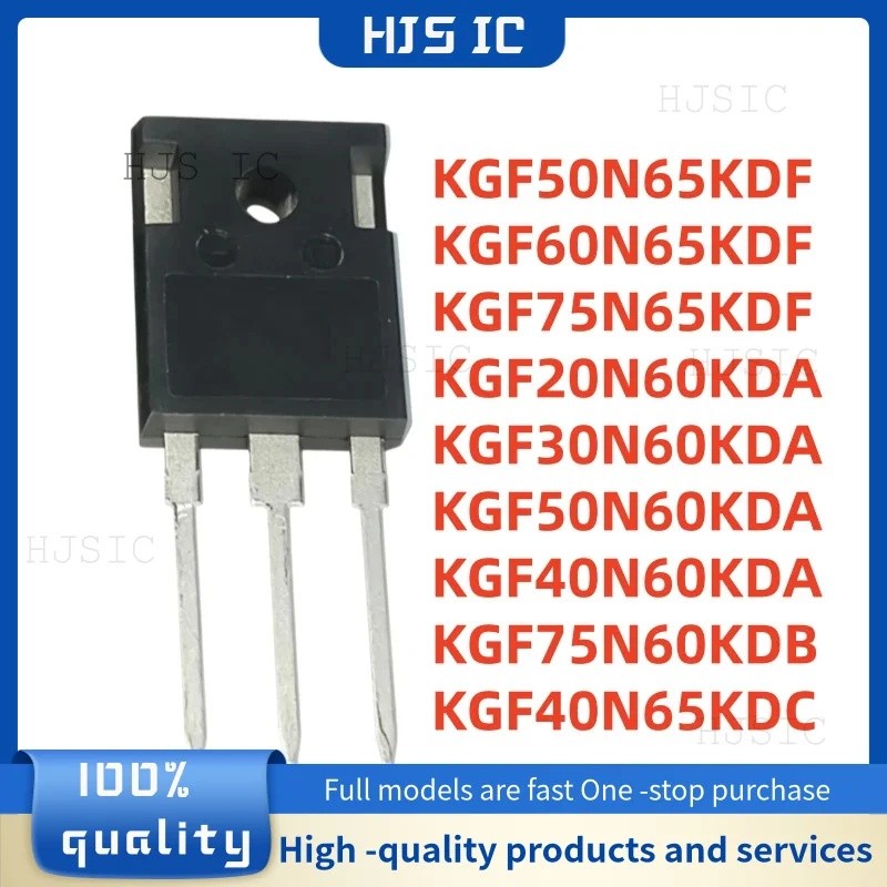 5PCS KGF50N65KDF KGF60N65KDF KGF75N65KDF KGF20N60KDA KGF30N60KDA KGF50N60KDA KGF40N60KDA ทรานซิสเตอร