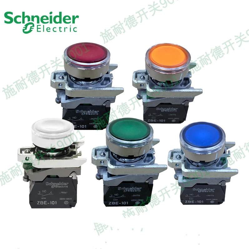 Schneider XB4BW31B5/XB4-BW33M5/34G5/35B5/36B5 ปุ่ม Schneider พร้อมไฟ