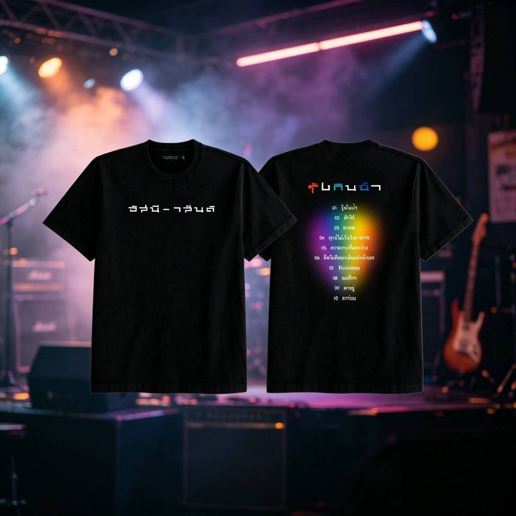 เสื้อยืด T-SHIRT พิมพ์ลายอัสนี-วสันต์ รุ้งกินน้ำ ธีมฤดูร้อน ผ้าฝ้าย ระบายอากาศ คอกลม เหมาะใส่เที่ยว