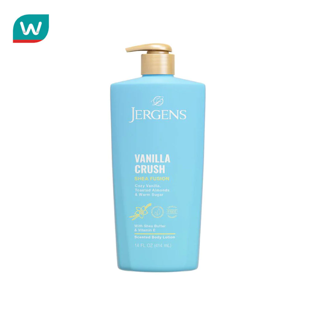 Jergens เจอร์เกนส์ บอดี้ โลชั่น วานิลลา ครัช เชีย ฟิวชั่น เซนเท็ด 414 มล.