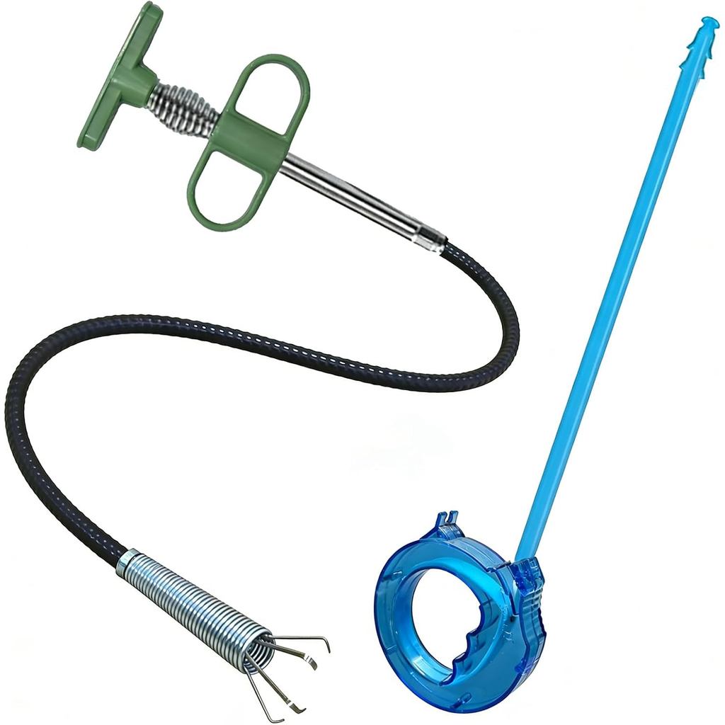 อัพเกรด 35 นิ้วยืดหยุ่น Grabber Claw Drain Snake Hair Remover & Drain Weasel, Sink Drain Cleaner สํา