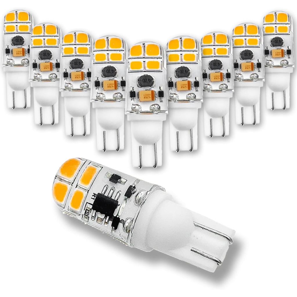 KAKEMONO T5 T10 ฐานลิ่ม 2W หลอดไฟ LED สําหรับ 12V 24volt Landscape Path Light, 921 922 94 168 T10 We