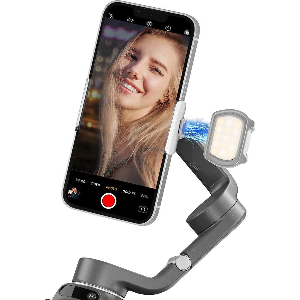 แม่เหล็กเติมแสงสําหรับ DJI Osmo Mobile 8/7P/7/6 อุปกรณ์เสริม,3 โหมดสีใช้งานร่วมกับ DJI Osmo Mobile 8