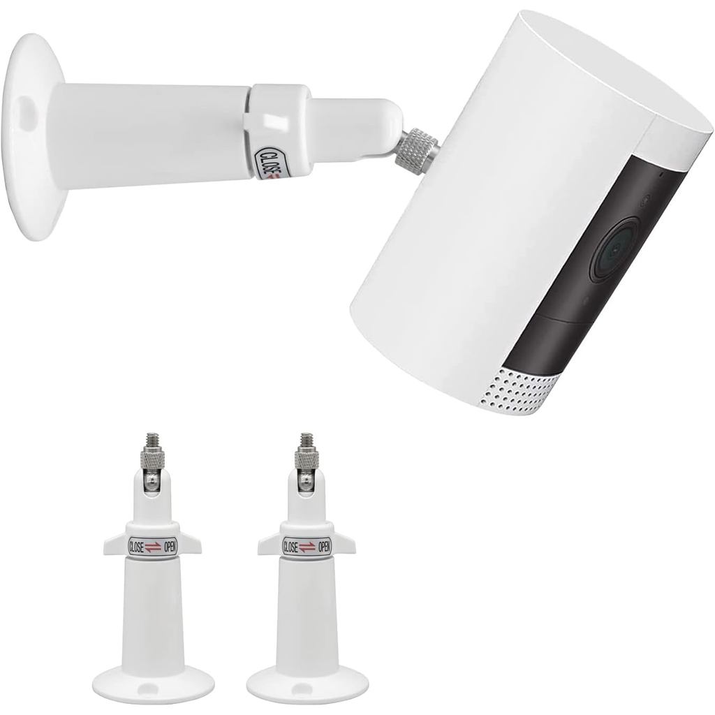 (โลหะ 2 แพ็ค) ติดผนังรักษาความปลอดภัยแบบปรับได้ 360 องศาสําหรับกล้อง Ring Stick Up Cam/Ring Outdoor 