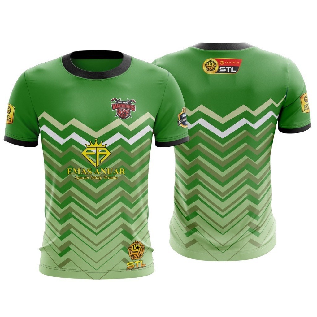 STL เซปักตะกร้อลีก Kelantan Warriors Full Sublimation Jersey