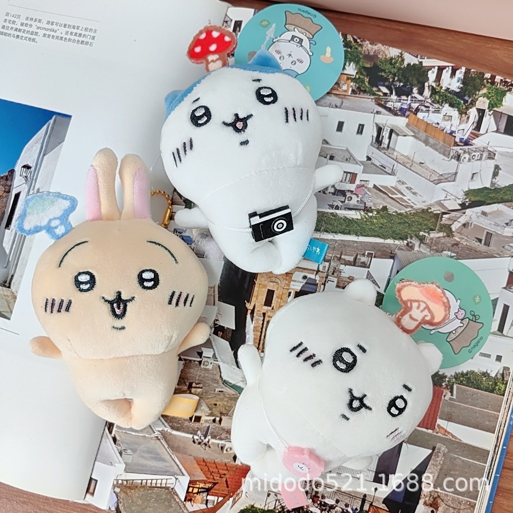 น่ารัก Overhead Little Mushroom Self-Laughing Bear Little Eight Gius Iusaqi Outing Travel ของเล่นตุ๊