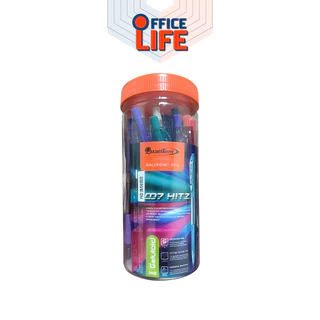 Quantum (ควอนตัม) ปากกา ปากกาลูกลื่น รุ่น 007 Hitz หมึกน้ำเงิน ขนาด 0.7 มม ( 25 ด้าม / กระปุก )