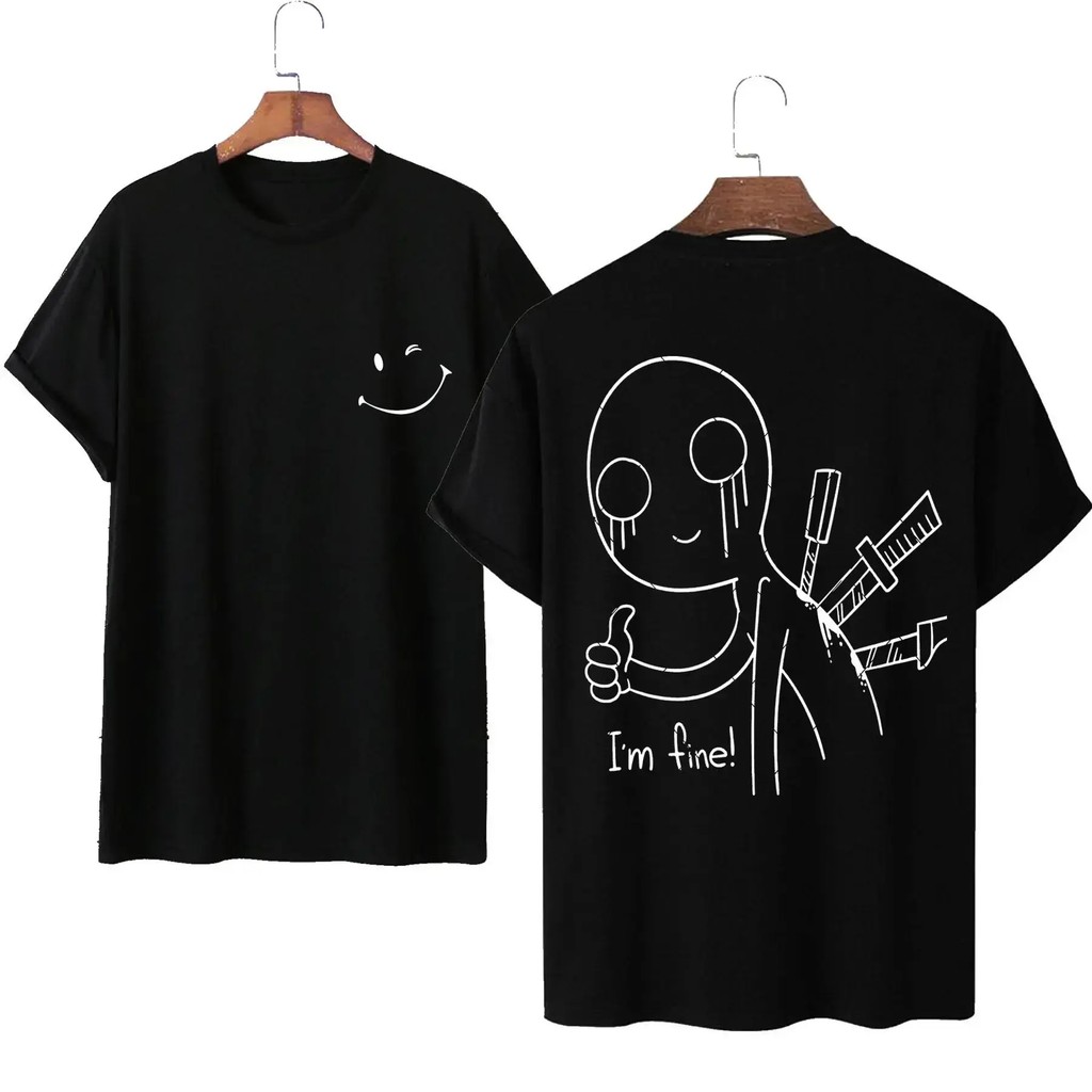 【COD】เสื้อยืดพิมพ์ลายใหม่ ทรงหลวม ผ้าฝ้าย สวมใส่สบาย สไตล์ลำลองอเมริกัน เหมาะสำหรับคู่รัก