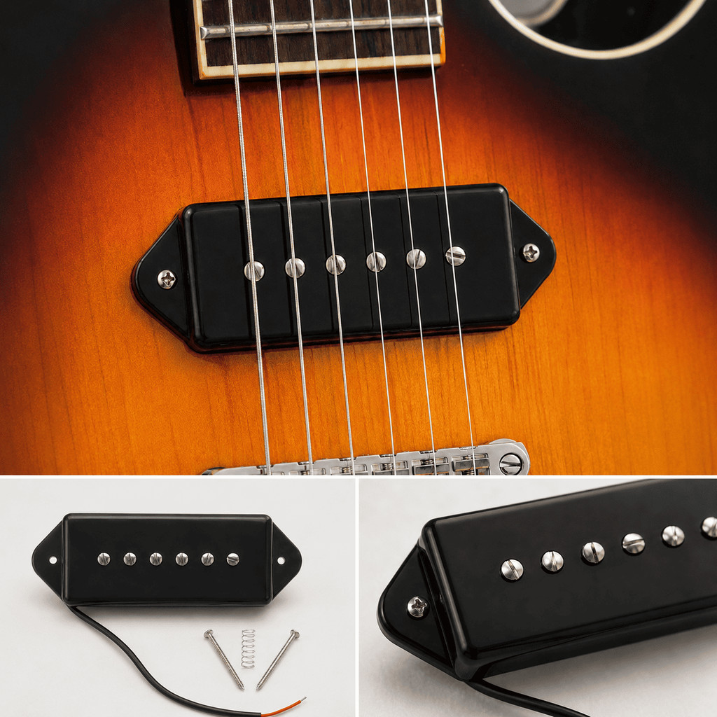 Pickup Guitar Soap Bar P90 Dog Ear Black.