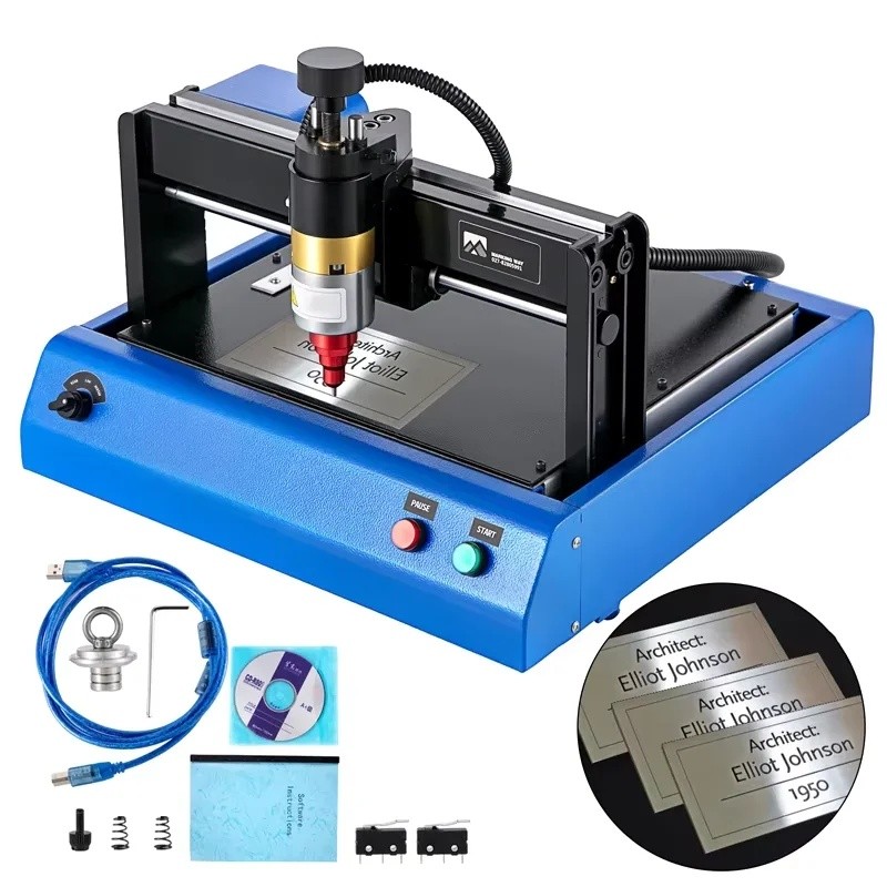 M2JS Lunyee 2015 220V 400W แบบพกพาไฟฟ้าป้ายโลหะทําเครื่องพิมพ์