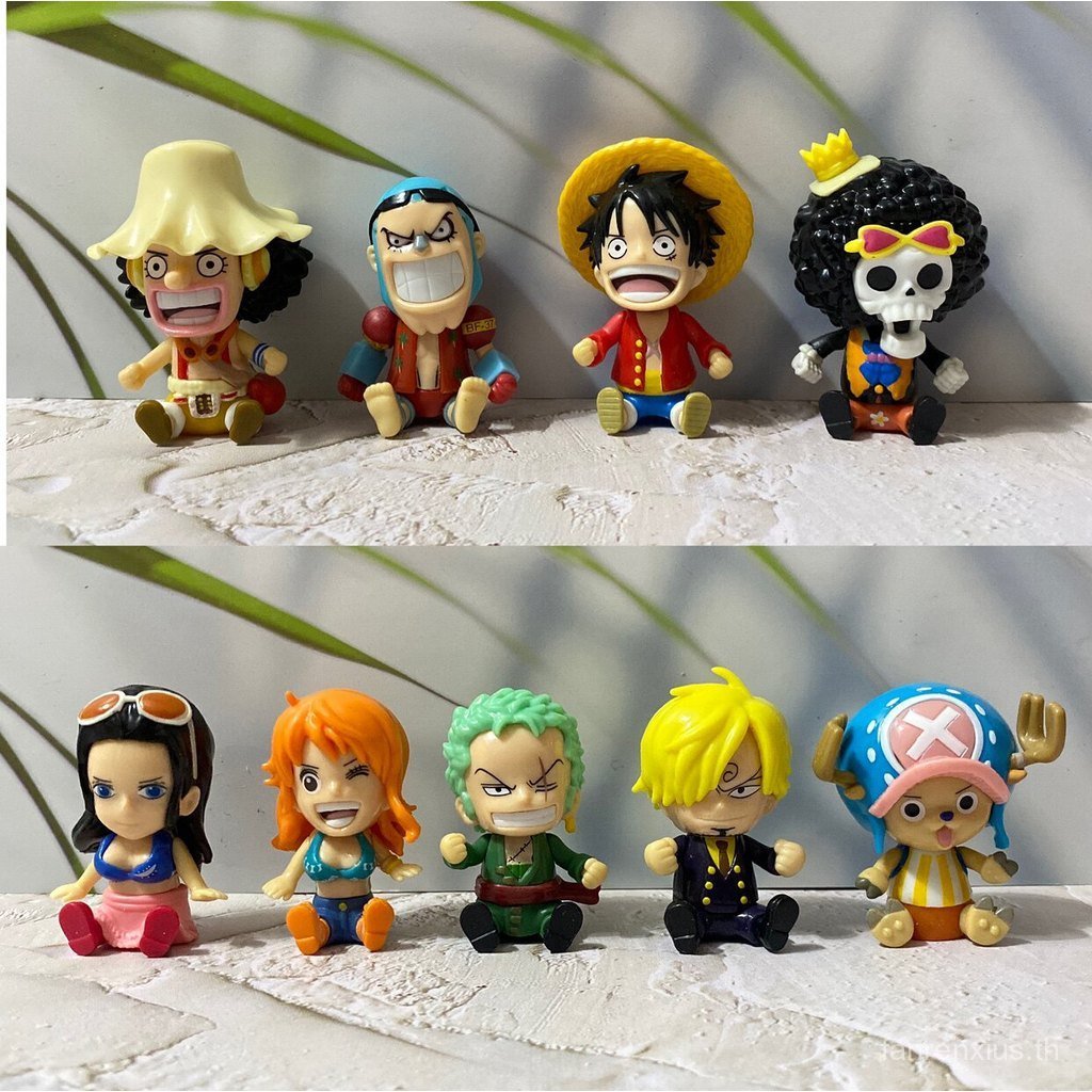 ขายร้อนจํานวนมาก One Piece Luffy Sauron นั่งท่าทางรูปตกแต่งรถเขย่าหัวตุ๊กตา Merchandise QOS6