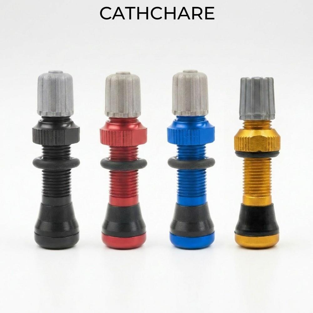 CATHCHARE294 MTB จักรยานวาล์วแบบไม่มียาง,สแตนเลส 4 สีจักรยานขอบล้อยาง Tyre วาล์ว,คุณภาพสูง 40 มม.สําหรับ-Schrader วาล์ว