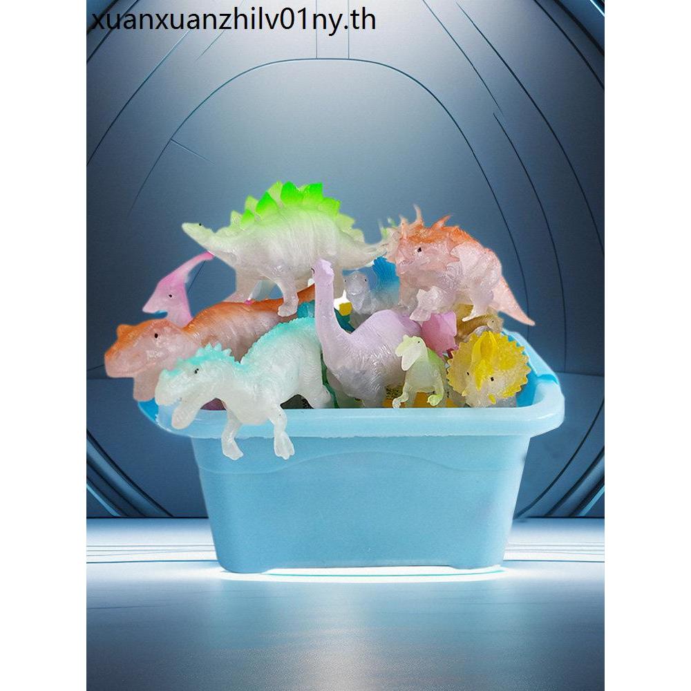 จําลองยางนุ่มไดโนเสาร์เรืองแสงขนาดใหญ่รุ่นเรืองแสง Tyrannosaurus Rex Ankylosaurus Tyrannosaurus เด็ก