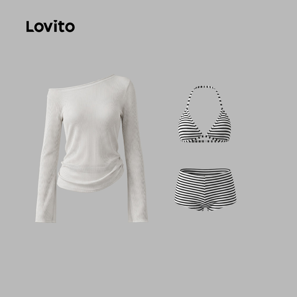 Lovito طقم بيكيني نسائي مثلث (3 أطقم) — صورة 6