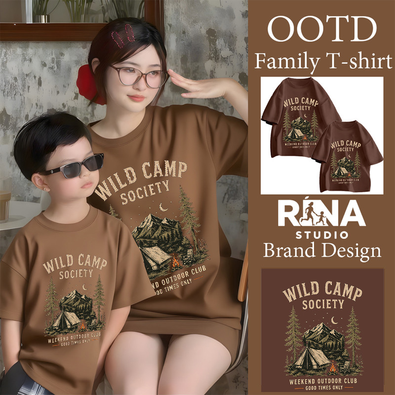 🔥พร้อมส่ง&COD🔥RINASTUDIO🔥เสื้อยืดครอบครัวพ่อแม่ลูก 2026ใหม่ เสื้อครอบครัว ชุดครอบครัวไปทะเล เสื้อแขนสั้นครอบครัว#15