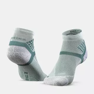 Decathlon Hiking Socks - Hike 500 Mid Black X2 Pairs ถุงเท้าหุ้มข้อสำหรับใส่เดินป่ารุ่น Mh500 แพ็ค 2 คู่ - Green