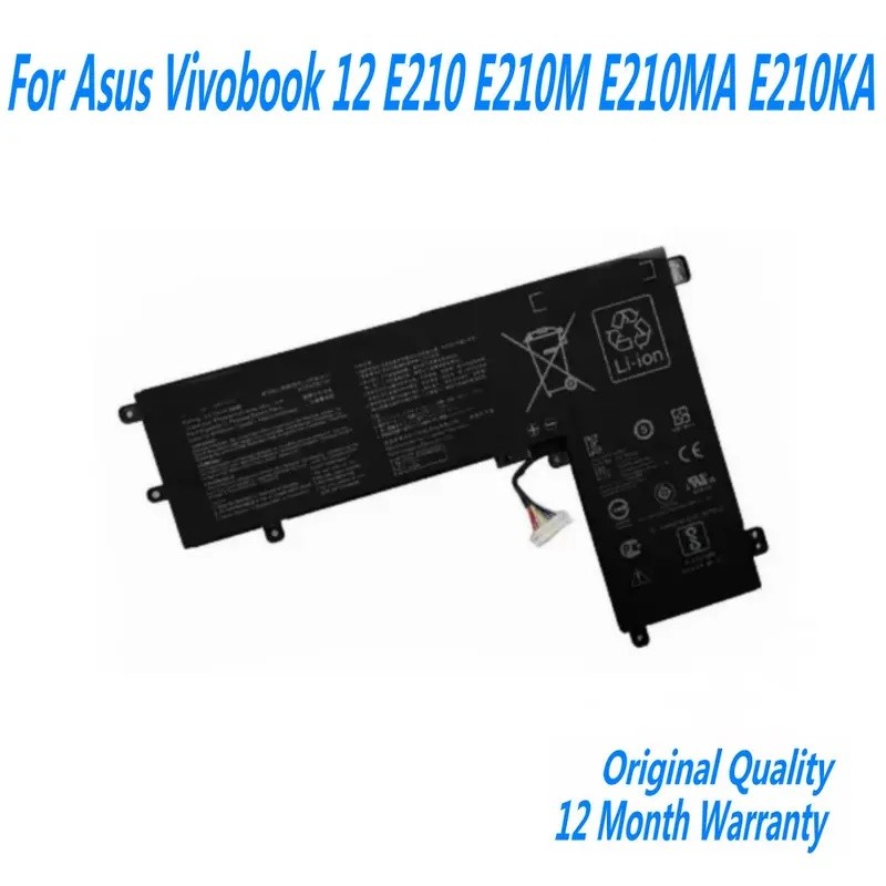 7.7V 4800mAh 38Wh C21N1913 แบตเตอรี่แล็ปท็อปสําหรับ Asus Vivobook 12 E210M E210K E210MA E210KA Serie