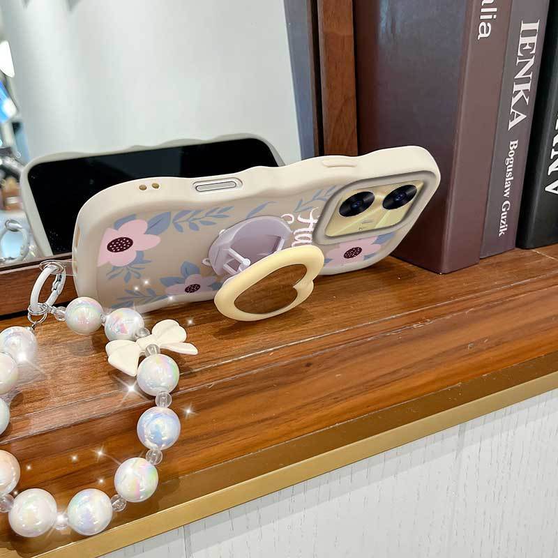 3 ชิ้น (Have Nice Day Phone Case+Lanyard+Stand) สําหรับ Realme C55/C51s/C51/C53 (India)/C53 สบายรู้ส