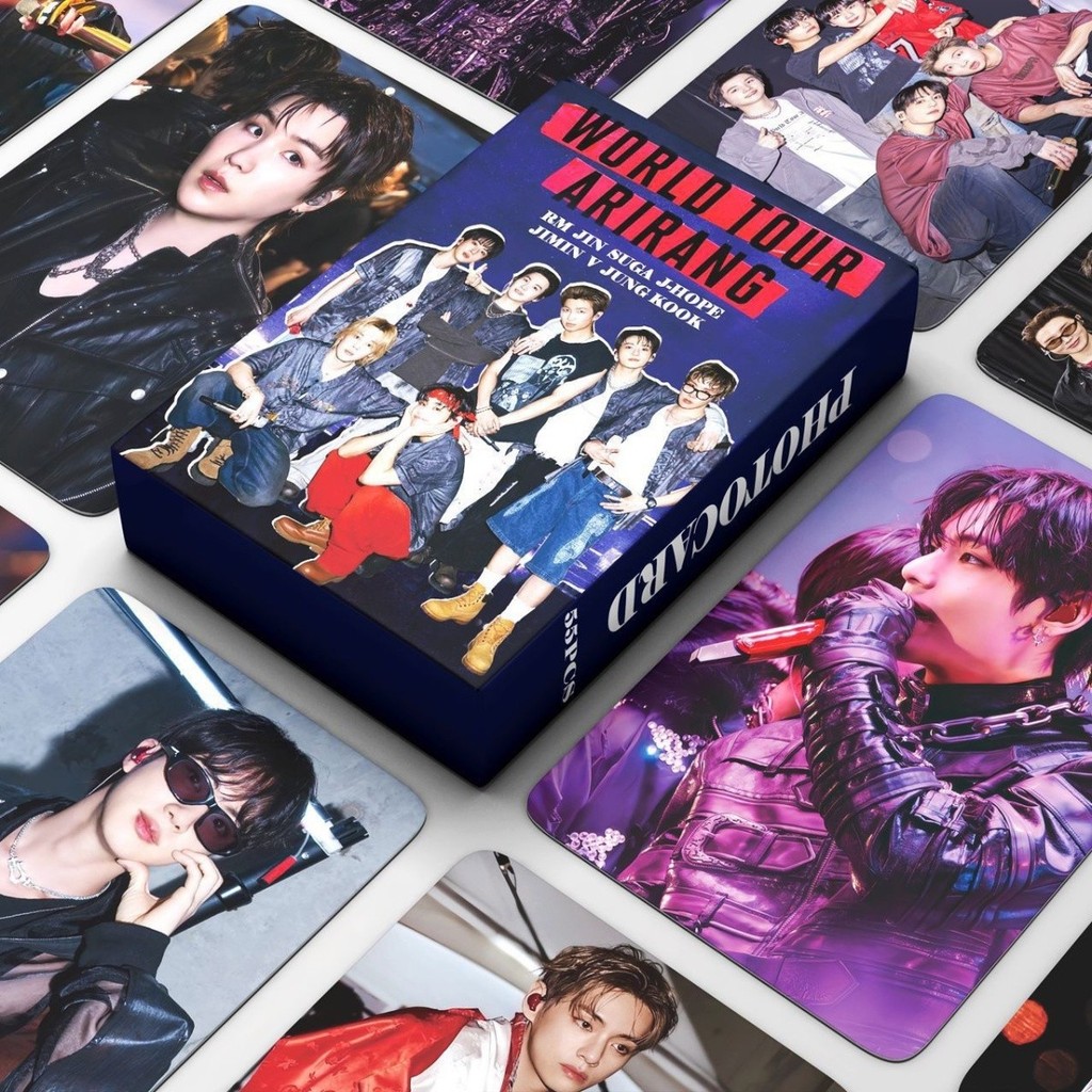 55 BTS คอนเสิร์ต Photocards ARIRANG JHOPE Kim Taehyung JIMIN ARIRANG JHOPE JIMIN JIMIN การ์ดรูปถ่าย 
