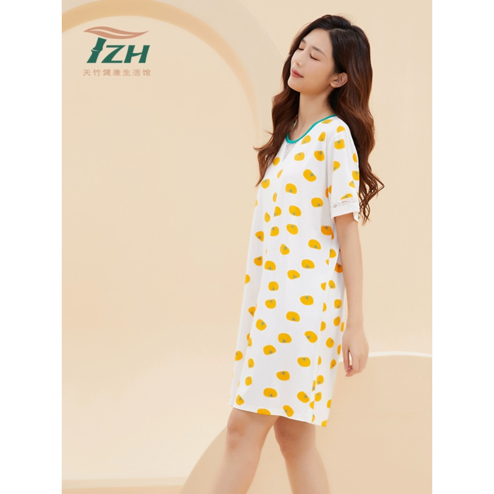 TZH Tianzhu ยี่ห้อสุภาพสตรีชุดนอนลําลองสามารถสวมใส่นอก Loungewear สดนุ่มสบายสวมใส่ง่าย