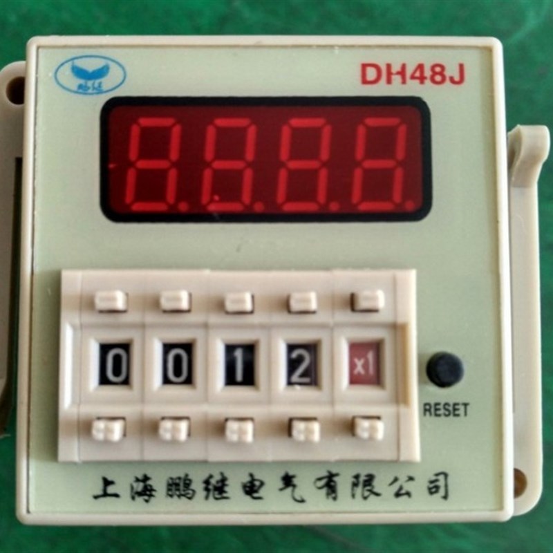 เครื่องนับอิเล็กทรอนิกส์แบบตั้งค่าล่วงหน้าพร้อมหน้าจอแสดงผลดิจิตอล DH48J [8-pin] DH48J-8 รีเลย์นับจำ
