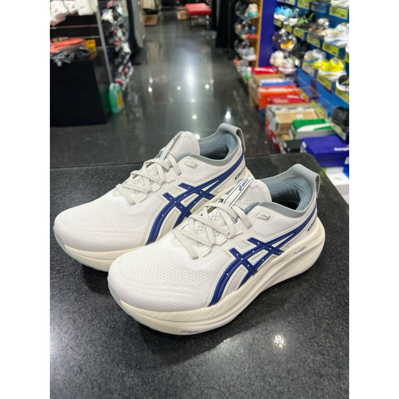ASICS GEL-NIMBUS 27 ATC ผู้ชายผู้หญิงสไตล์ปกติ Last Cushioning ประเภทรองเท้าวิ่งจ๊อกกิ้ง 1011C028-20