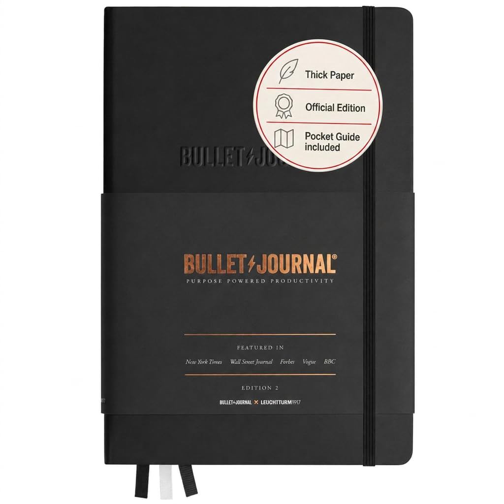 LEUCHTTURM1917 สมุดบันทึกบูลเล็ตเจอร์นัล A5 กระดาษกริดจุด รุ่น Edition 2 สีดำ 363572 [Direct from Ja