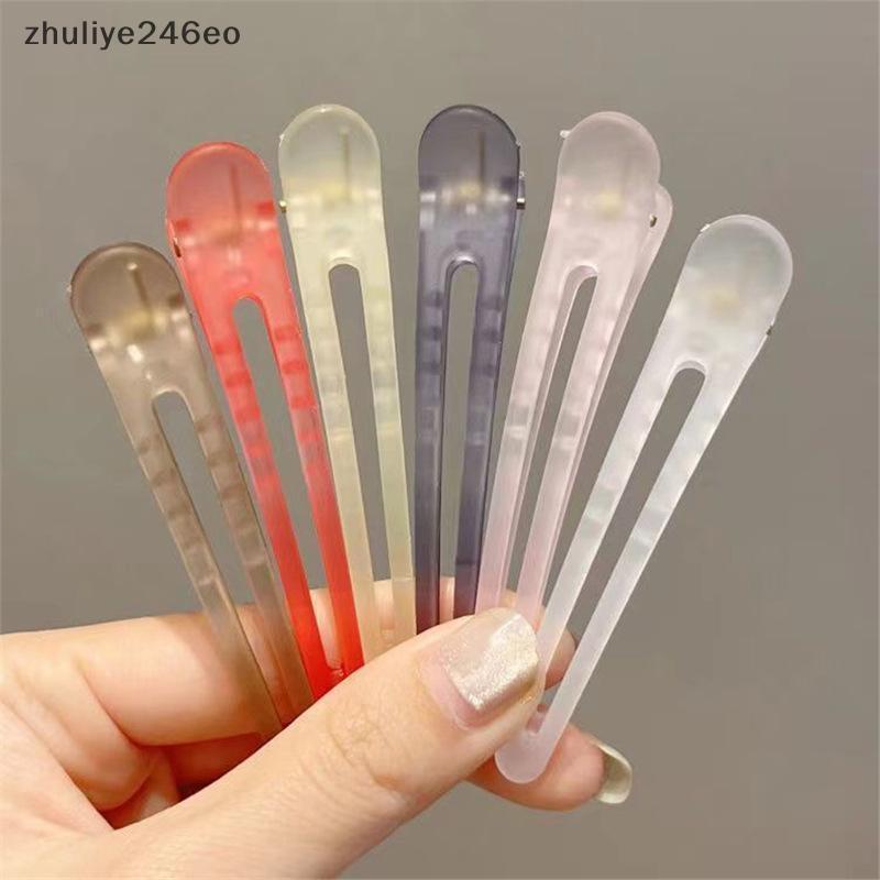 Zhuliye246eo] กิ๊บติดผมเยลลี่เคลือบกลวงไม่มีบุ๋มไม่ลื่น 12 สี Pa สําหรับนักเรียนหญิง Hairstyling Sch