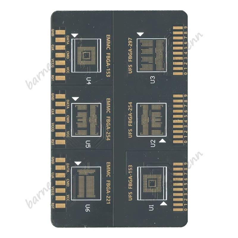แฟลช 64 BGA ISP Board แฟลช 64 FBGA EMC UFS ISP สําหรับ F64 Lite Ultra กล่อง 153 254 221 153 254 297 