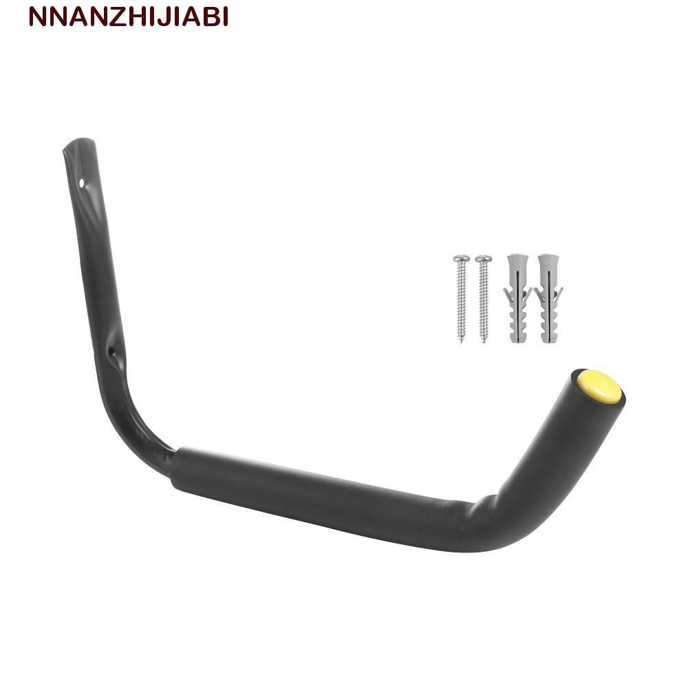 NANZHIJIABI Kayak Rack, ติดผนัง Heavy Duty Kayak แขวน, แขวนเครื่องมือสีดําอเนกประสงค์แบบพกพาโรงรถ Ka