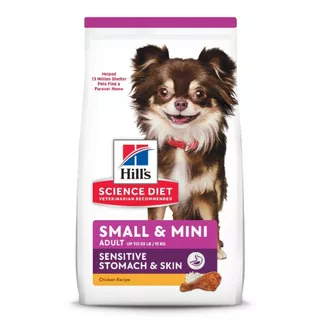 Hill's ScienceDiet SensitiveStomach&SkinSmall&Mini สุนัขพันธุ์เล็กอายุ 1-6ปี ทางเดินอาหารบอบบางและบำรุงขน 6.8กก.
