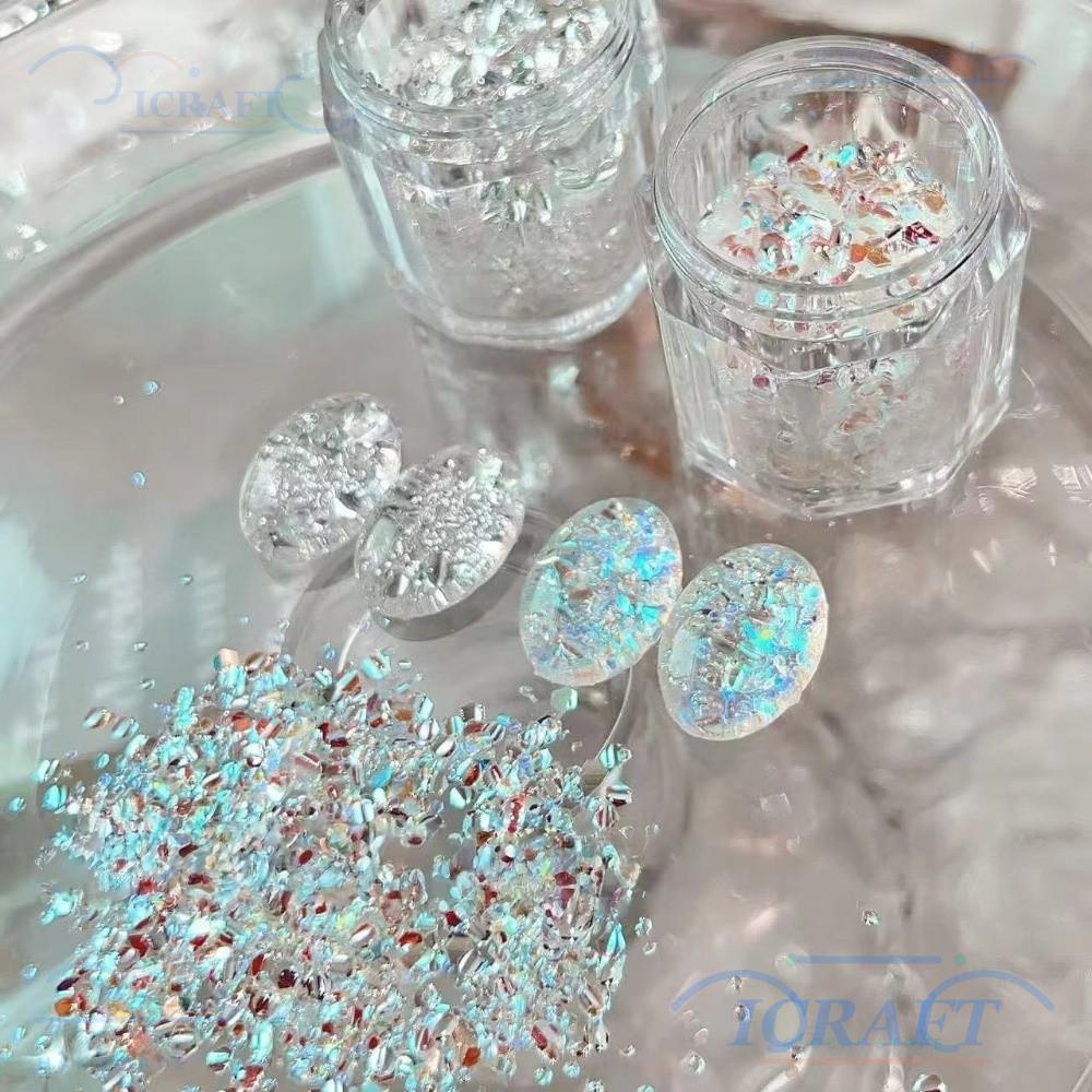 CRAFT Nail Art Sequins, Glitter Blinking Flash Nail Art, Nail Art DIY Sequins Nail Art Charms