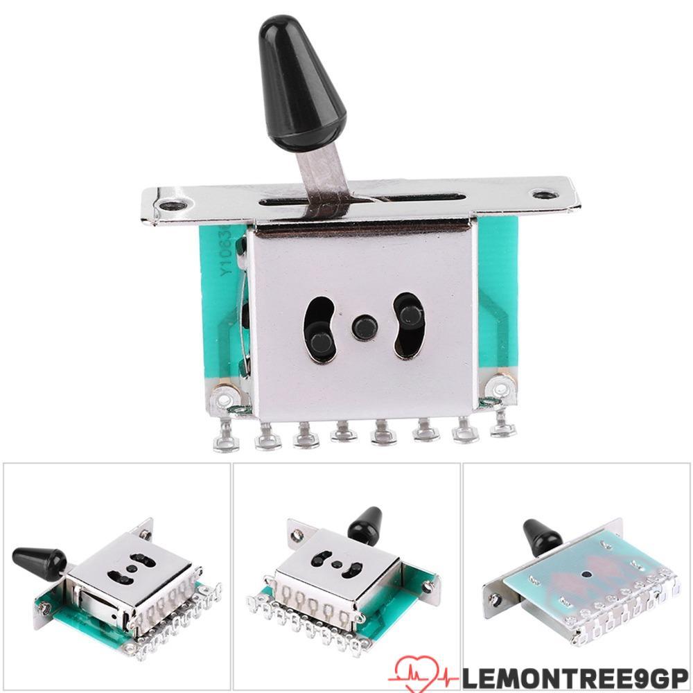 LEMONTREE9GP 5-Way Pickup Selector Switch, โลหะเงินกีตาร์ Lever Switch, Professional 5-Way ตําแหน่งก