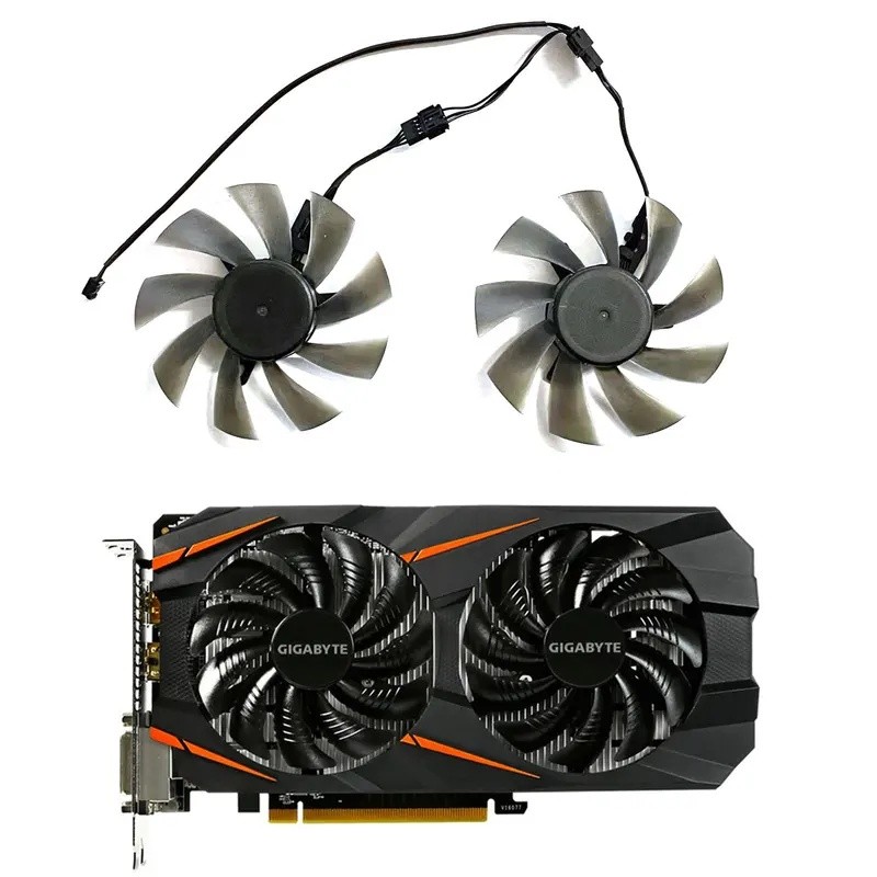 ใหม่ 88MM PLD09210S12HH T129215SU การ์ดพัดลม Cooler สําหรับ GIGABYTE GTX 1050 1060 1070 Ti GV-RX570 
