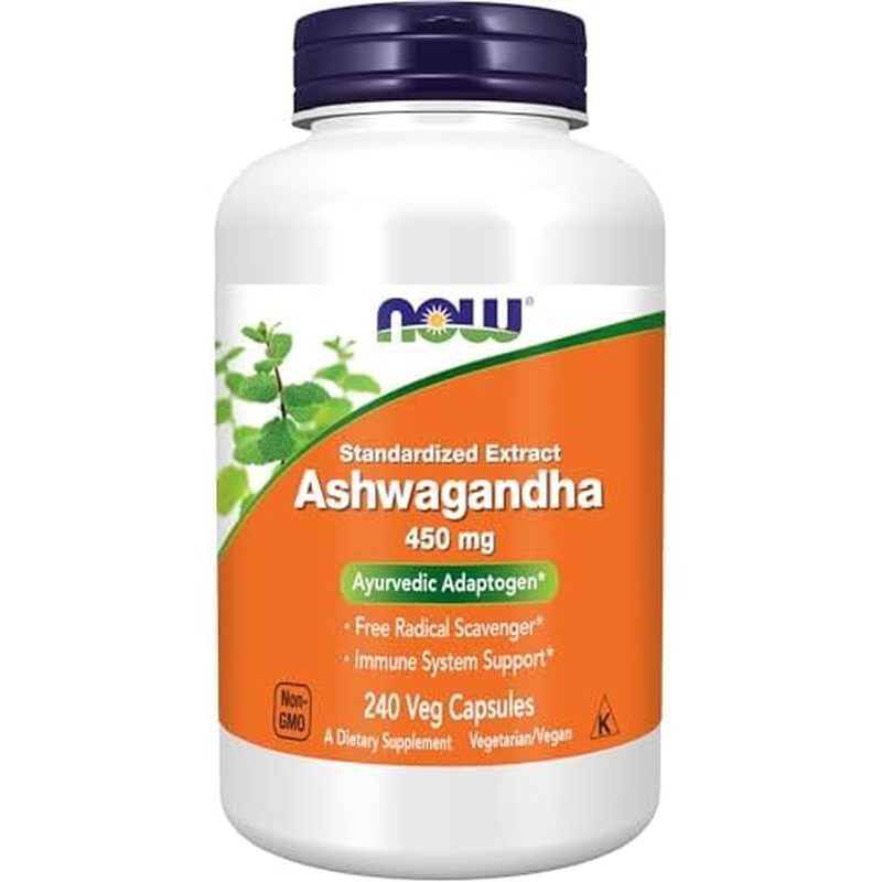 ตอนนี้ Foods Ashwagandha Extract 450 Mg มังสวิรัติ, Ksher, Non-GMO - 240 แคปซูลผัก,