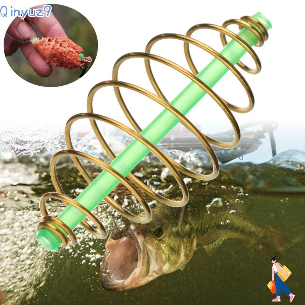 QINYUZ9 10 ชิ้น/เซ็ตสแตนเลส Feeder Method Leader Olive Spring Lure