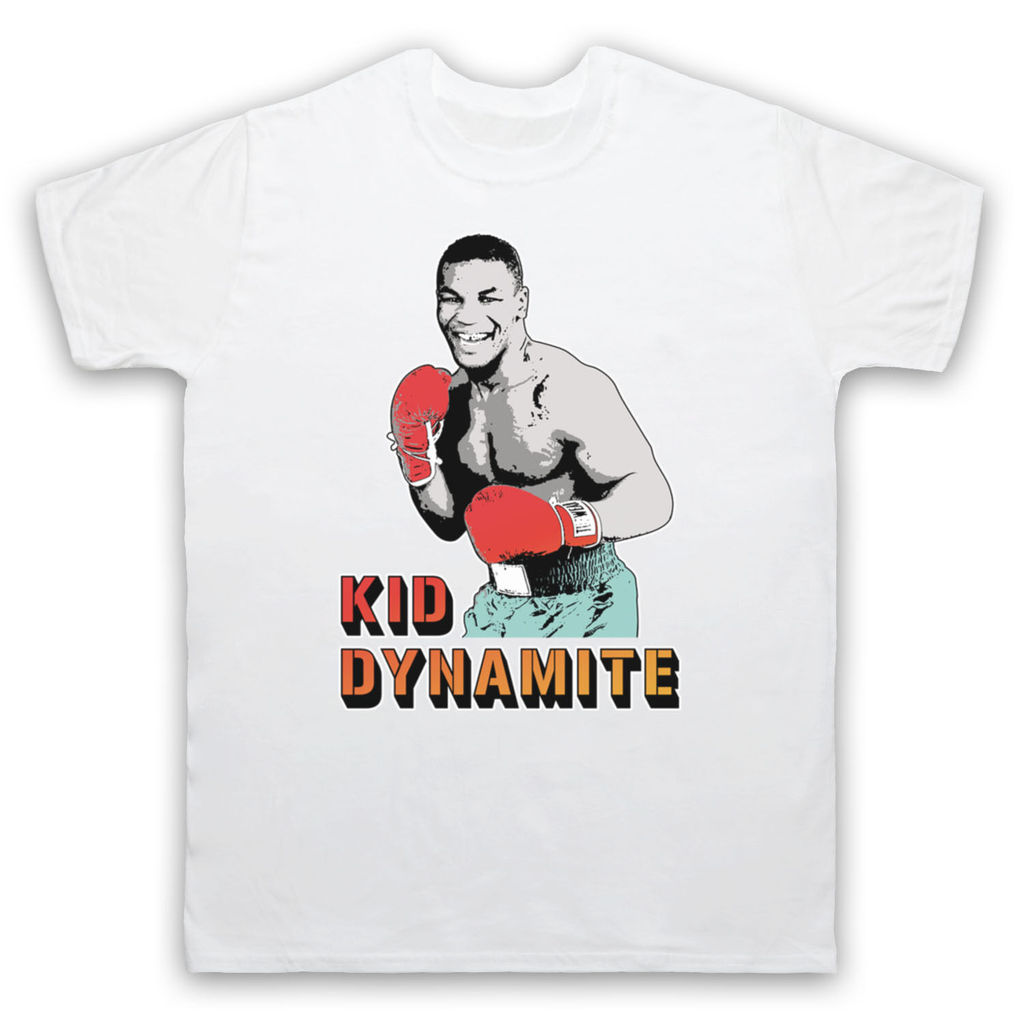 IRON MIKE TYSON MIKE TYSON KID DYNAMITE Legendary Boxer Creative Portrait เสื้อยืดผ้าฝ้ายหลวม