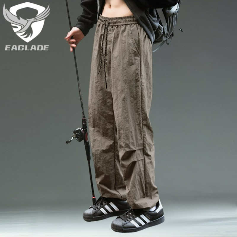 Eaglade Tactical Cargo Baggy Loose Pants for Men L2341 in Khaki Stretching Waterproof Quick Dry B02